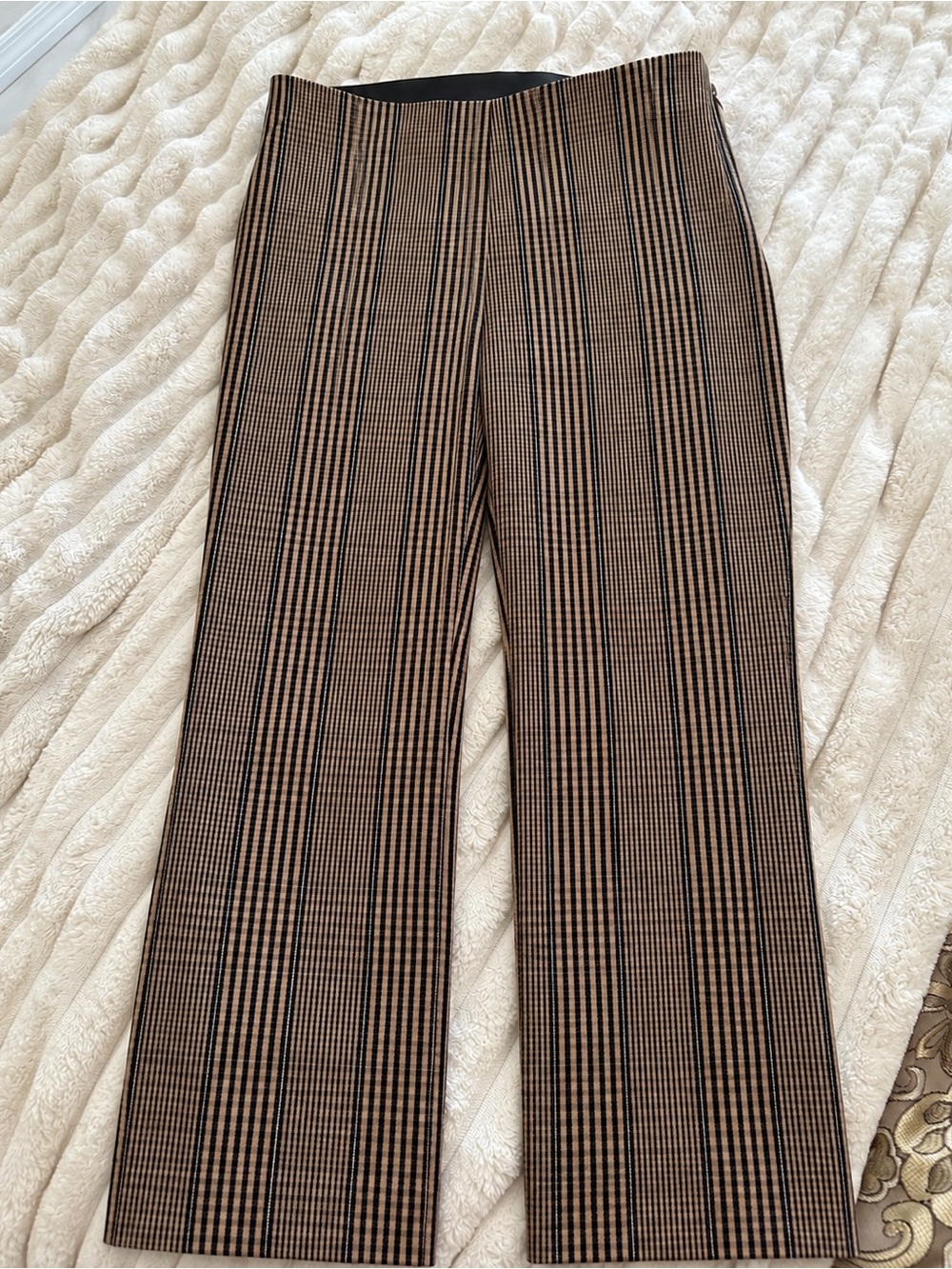 a new day Brown and Black Glen Plaid Chinos
